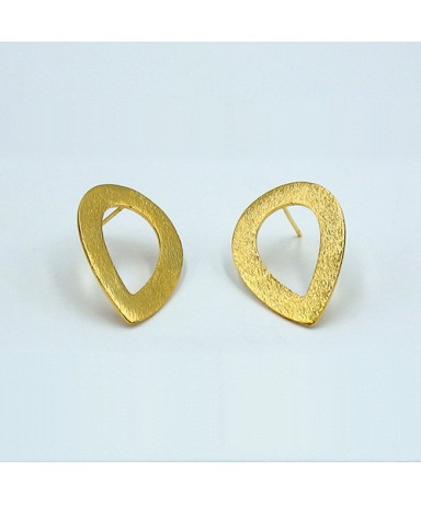 Earrings tears gold